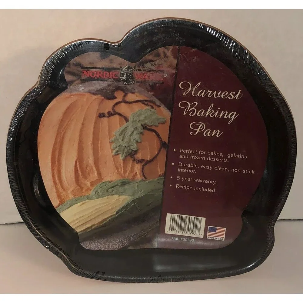 VTG Nordic Ware Harvest Baking Pan 30792 Pumpkin Thanksgiving Cake New Sealed